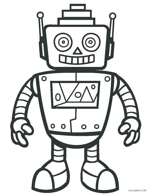 516x670 Robot Coloring Pages To Print Robot Coloring Pages Coloring Sheets