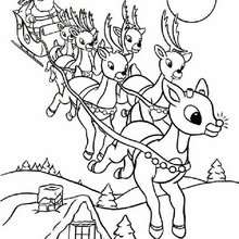 220x220 Rudolph's Family Coloring Pages