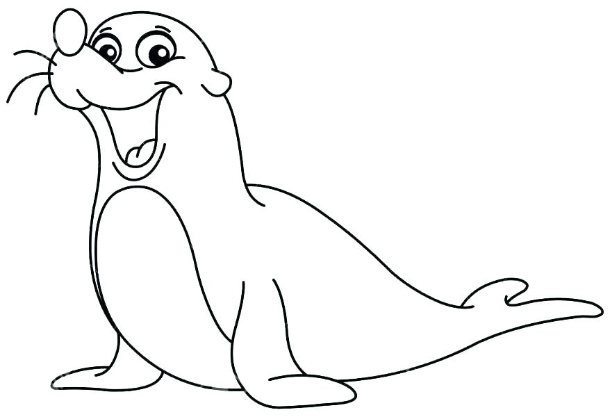 878x600 Seal Coloring Page Harp Coloring Page Seal Coloring Pages Coloring