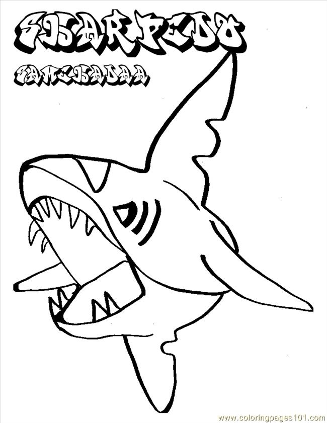 650x841 Pokemon Shark Coloring Page Free Shark Coloring Pages Cute Shark