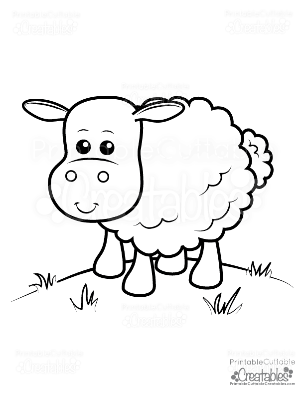 612x792 Cute Sheep Free Printable Coloring Page Free Printable Coloring