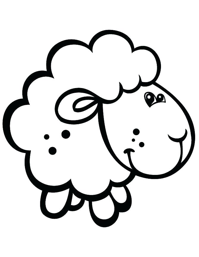 670x867 Sheep Coloring Pages Sheep Coloring Pages To Print Baby Sheep