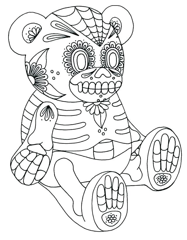 640x823 El Dia De Los Muertos Coloring Pages Coloring Pages Skull Coloring