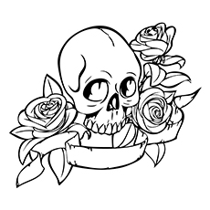 230x230 Top Skull Coloring Pages For Your Little One
