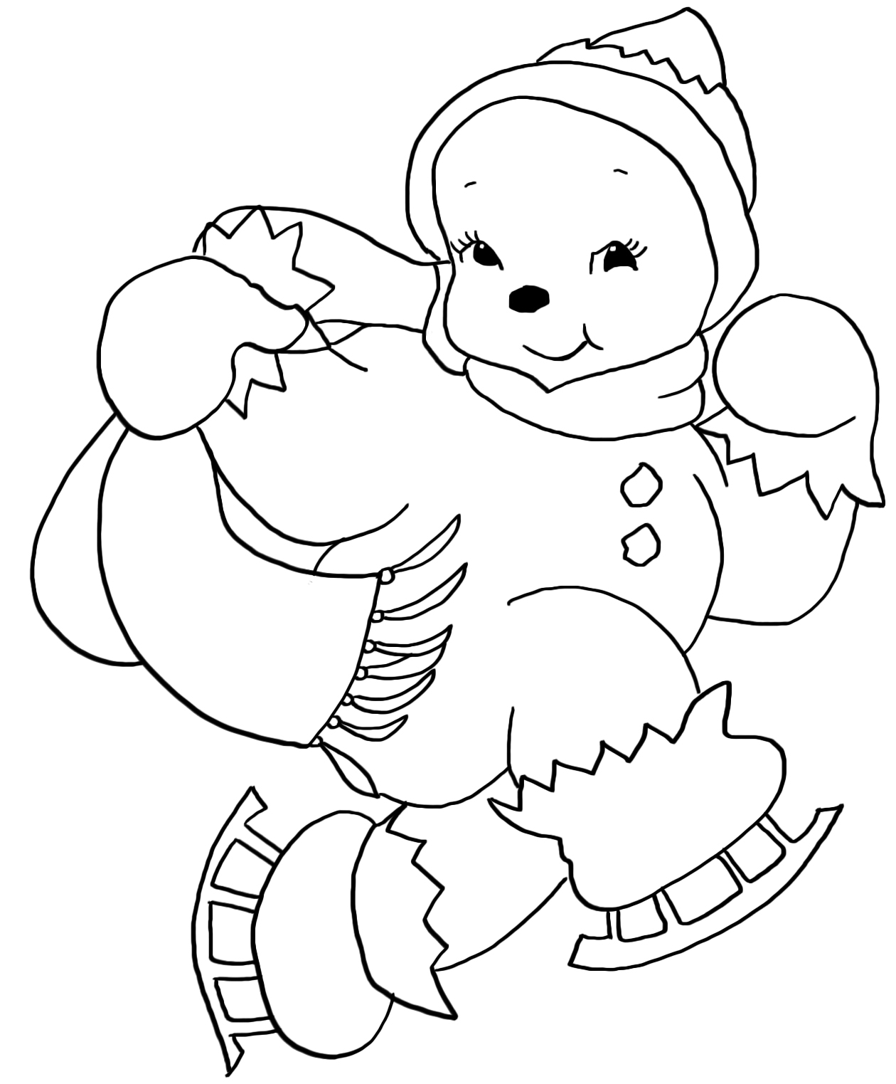 1260x1523 Christmas Coloring Pages