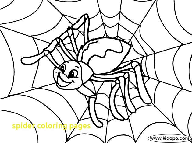 630x470 Jumpin Cute Spider Coloring Book