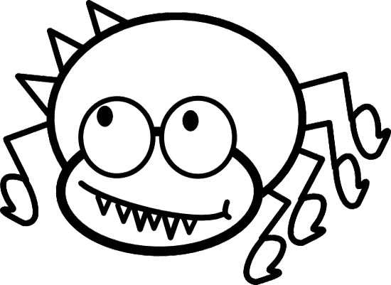 550x401 Animal Spider Coloring Page Cute Spider Spider