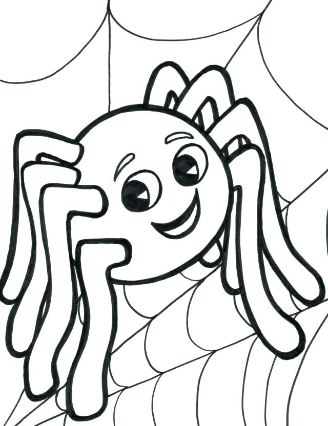 640x832 Spider Monkey Coloring Pages Spider Coloring Pages Cute Spider