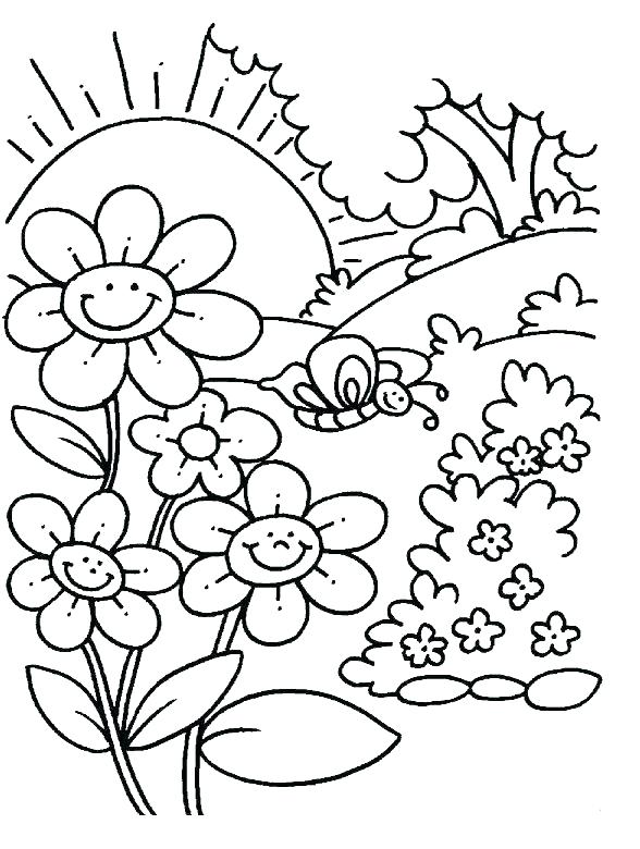 588x780 Spring Coloring Pages To Print