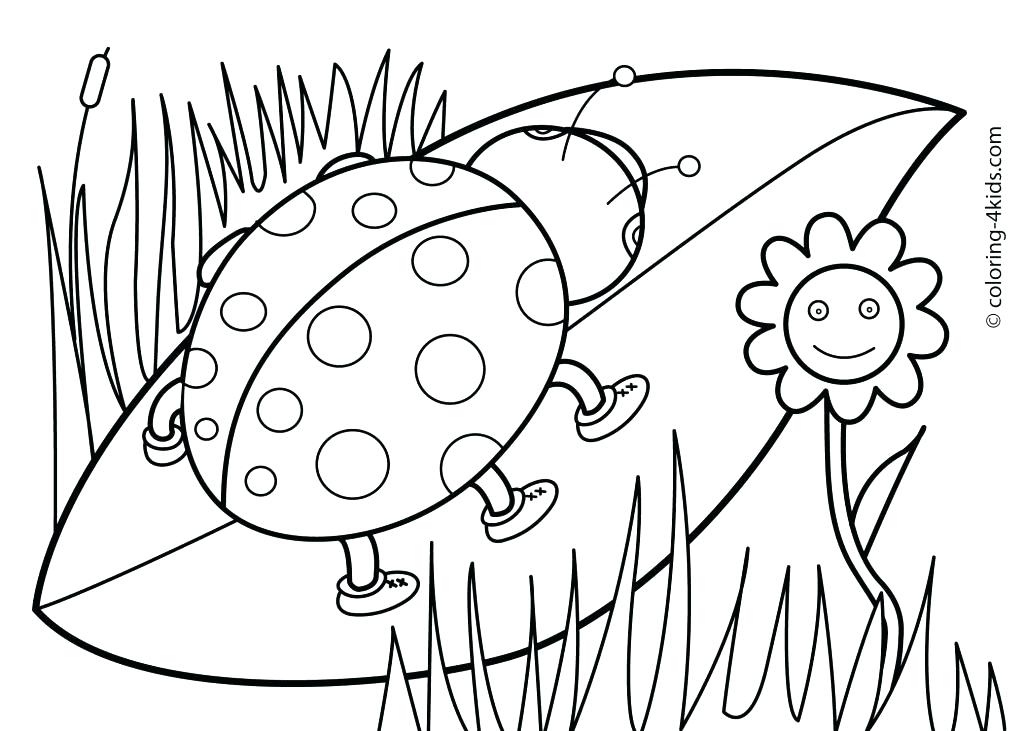 1025x731 Cute Flower Coloring Pages Cute Spring Coloring Pages Spring