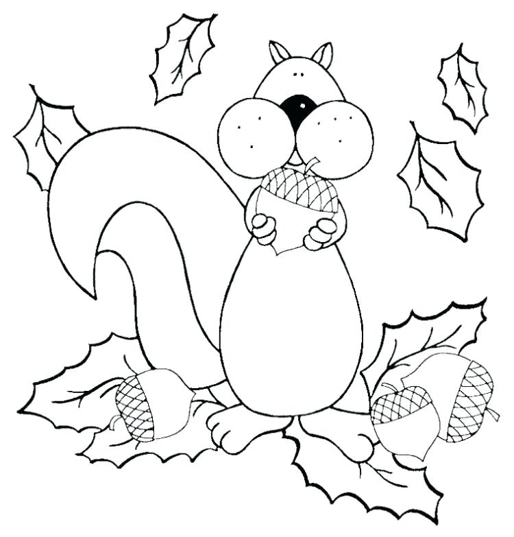 750x783 Cute Squirrel Coloring Pages