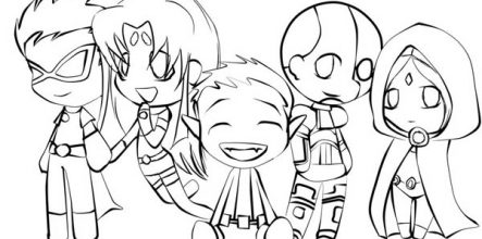 443x220 Teen Titans Go Printable Coloring Sheets Design And Ideas Page