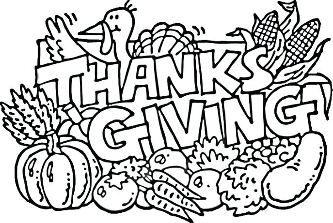 687x461 Good Thanksgiving Coloring Pages Pdf Or Doodle Coloring Page
