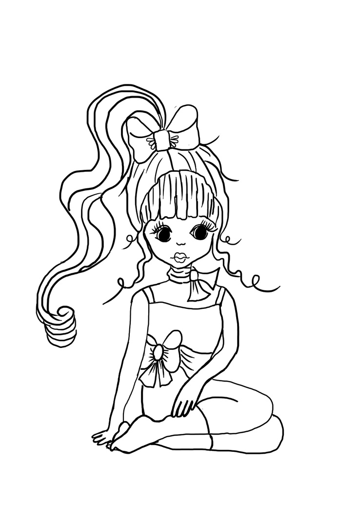 736x1041 Girly Coloring Pages