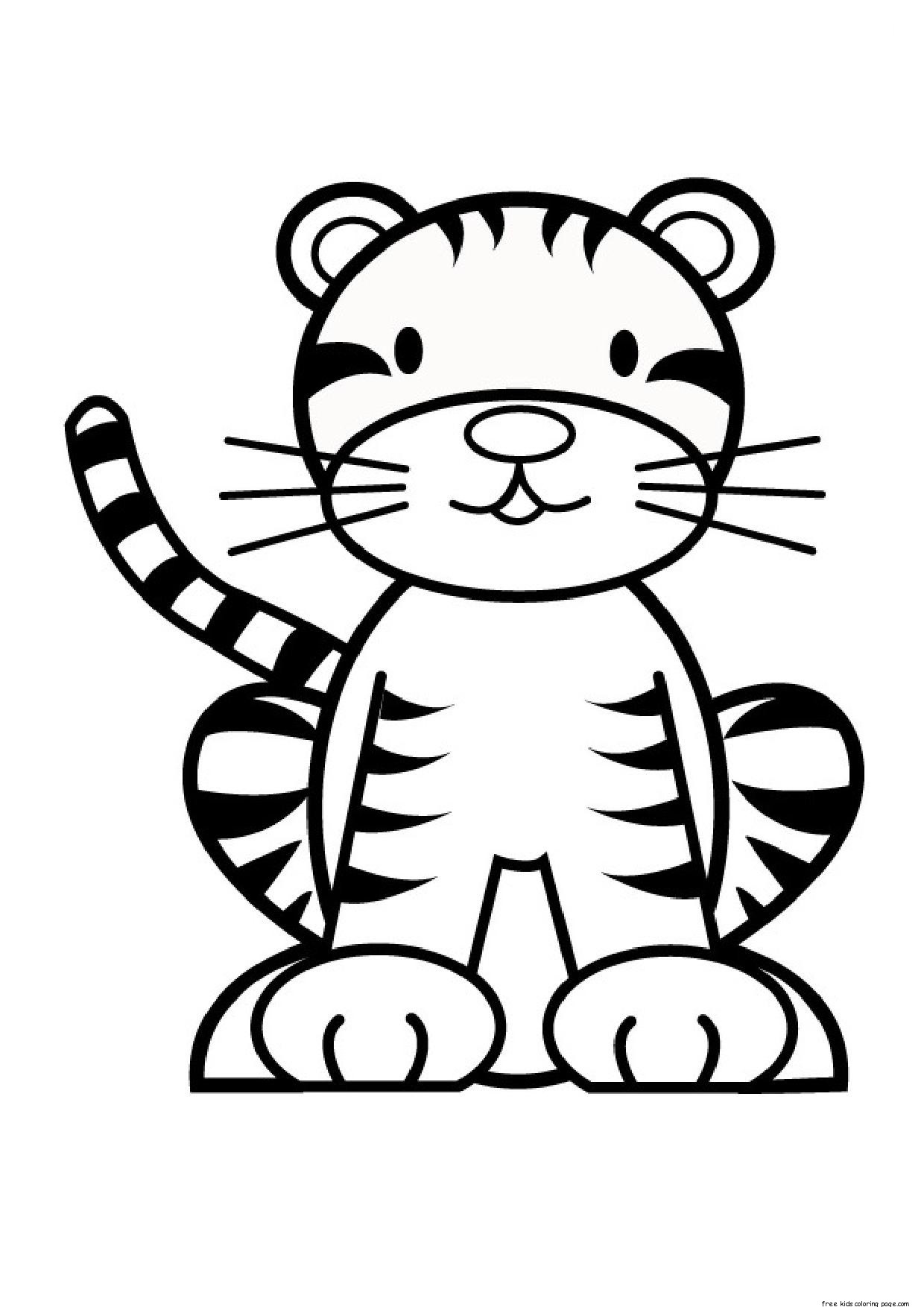 1240x1754 Black And White Baby Tiger Clipart