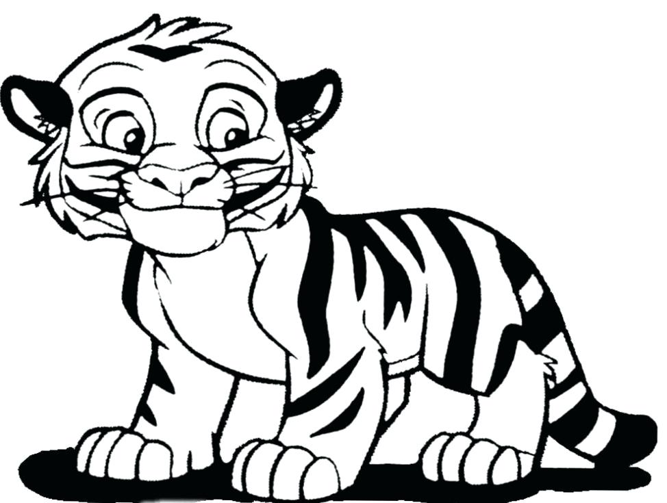 974x735 Baby Tiger Coloring Pages Coloring Pages Of Tigers Coloring