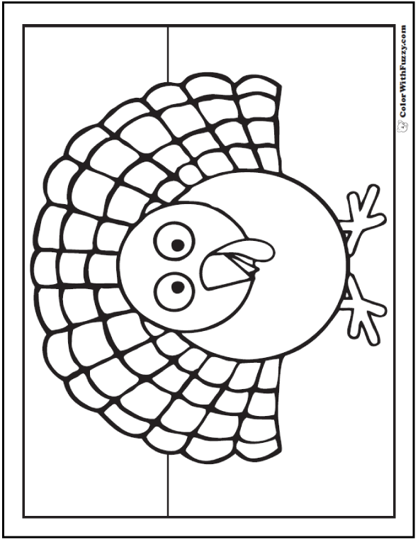 590x762 Cute Turkey Coloring Pages Turkey Coloring Pages Interactive