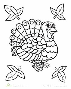 236x296 Turkey Coloring Page Fonts And Free Printables