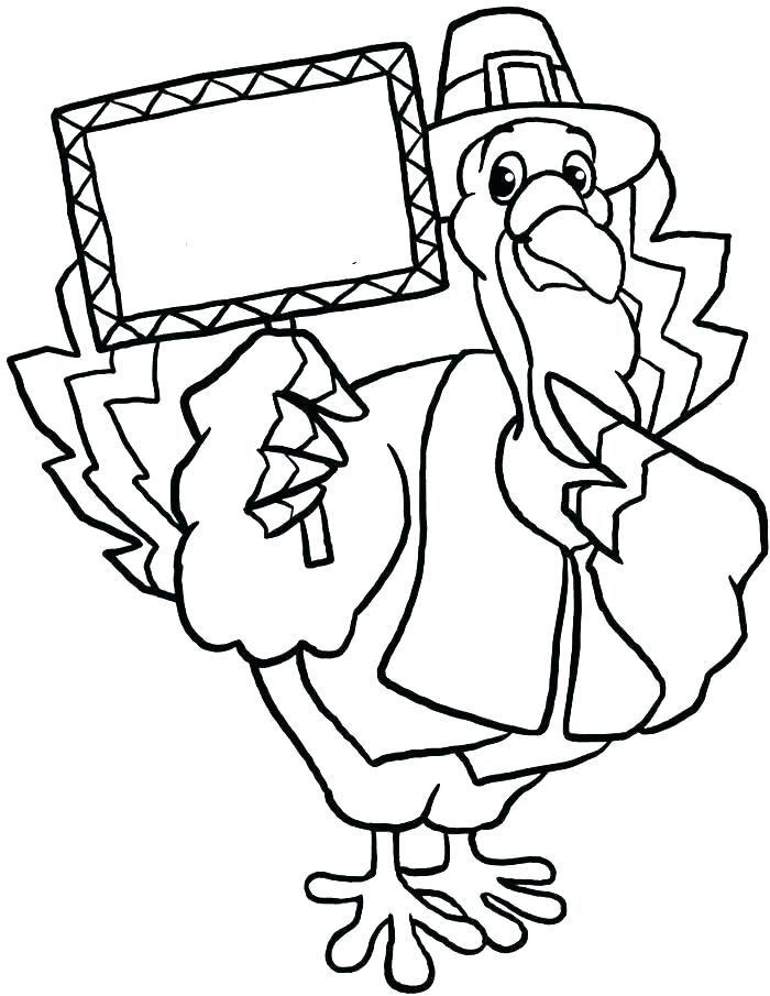 700x905 Coloring Page Of A Turkey