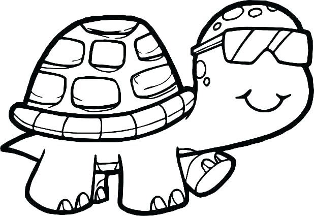618x425 Sea Turtle Coloring Page
