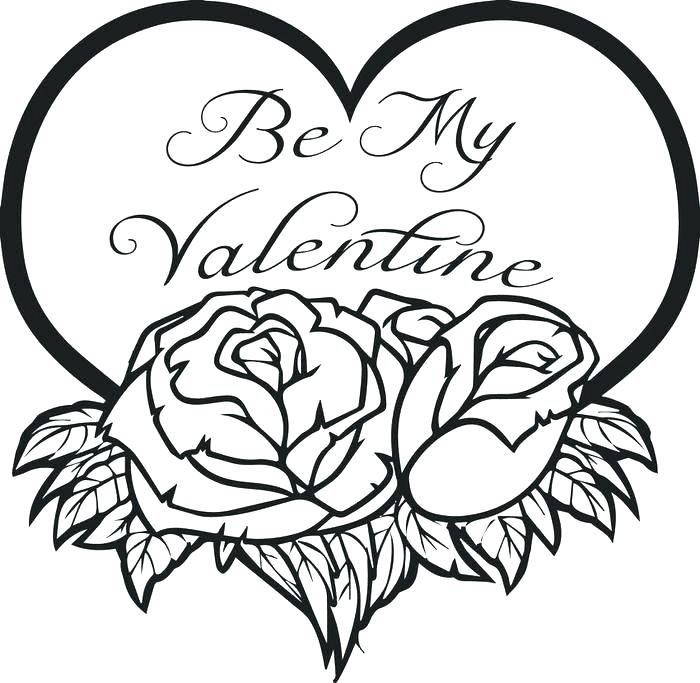 700x683 Valentines Printable Coloring Pages Cute Valentines Day Coloring