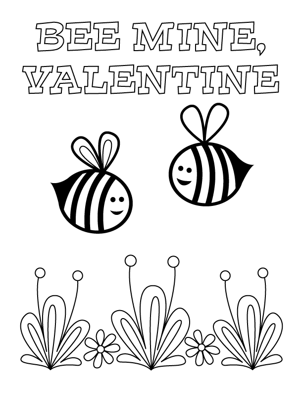 612x792 Valentine's Day Coloring Pages Make And Takes
