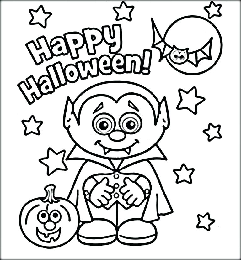 768x830 Ideas Coloring Pages For Kids Halloween Or Cute Vampire Coloring