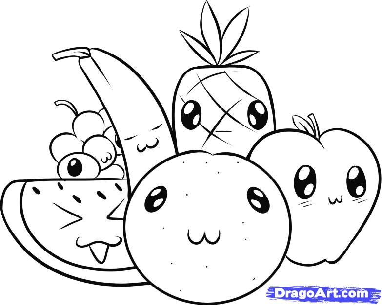 783x627 How To Draw Fruit, Step