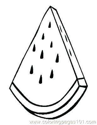 309x400 Coloring Pages Watermelon Watermelon Coloring Page Free