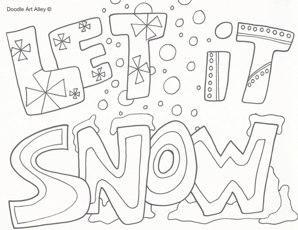 1024x791 Winter Coloring Sheets
