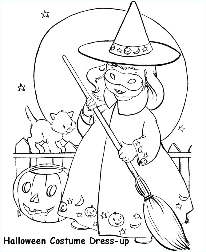 670x820 Minnie Cute Witches Disney Halloween Coloring Pages