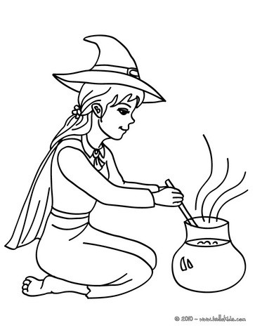 363x470 Witch Coloring Pages