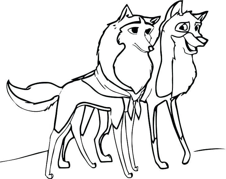 728x577 Cute Wolf Coloring Pages