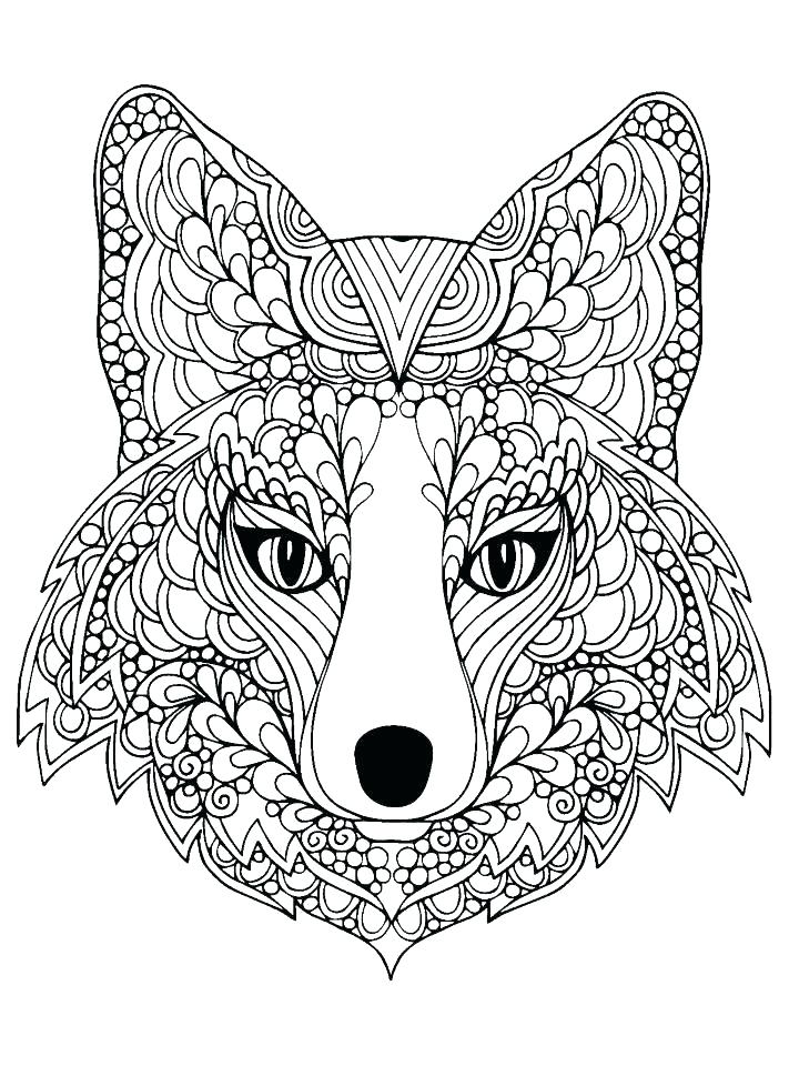 711x960 Cute Wolf Coloring Pages