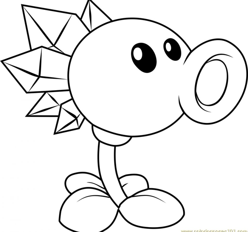 960x900 Plants Vs Zombies Coloring Pages Cute In Qqa Me Inside