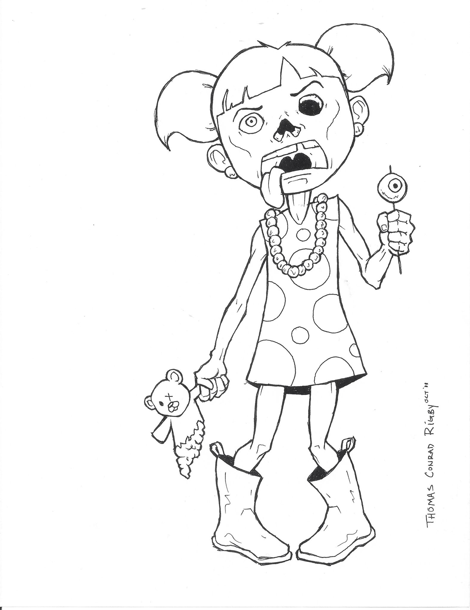 1578x2048 Zombie Coloring Page My Designs Adult Coloring