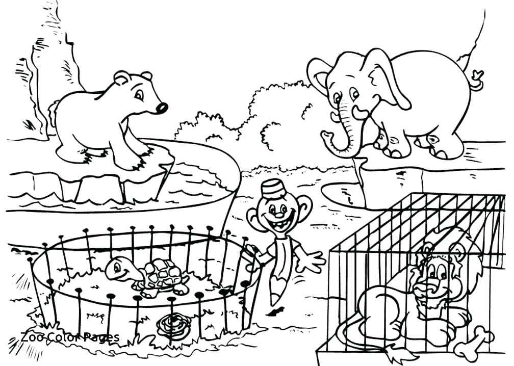 1008x718 Cute Zoo Coloring Pages
