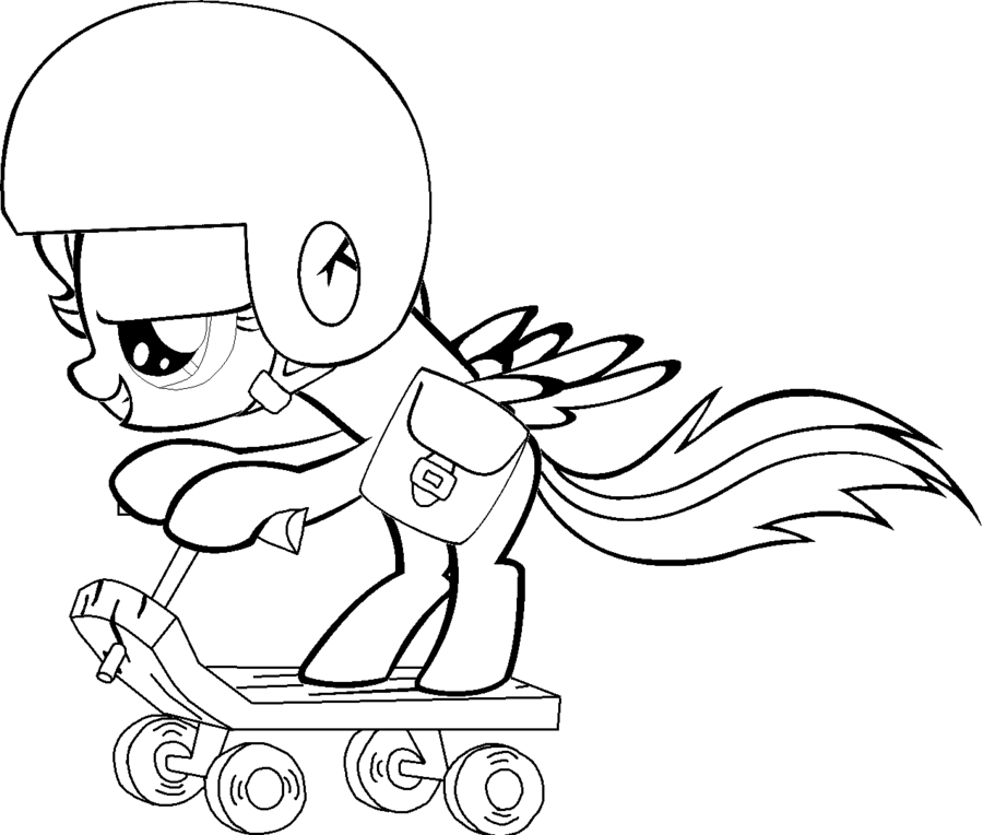 900x764 Scootaloo Coloring Pages