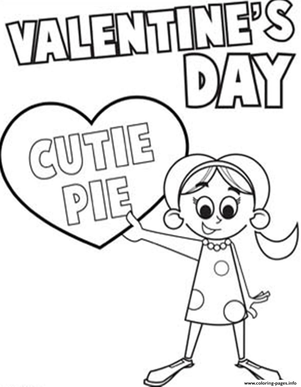 1040x1335 Cutie Pie Valentine Coloring Pages Printable