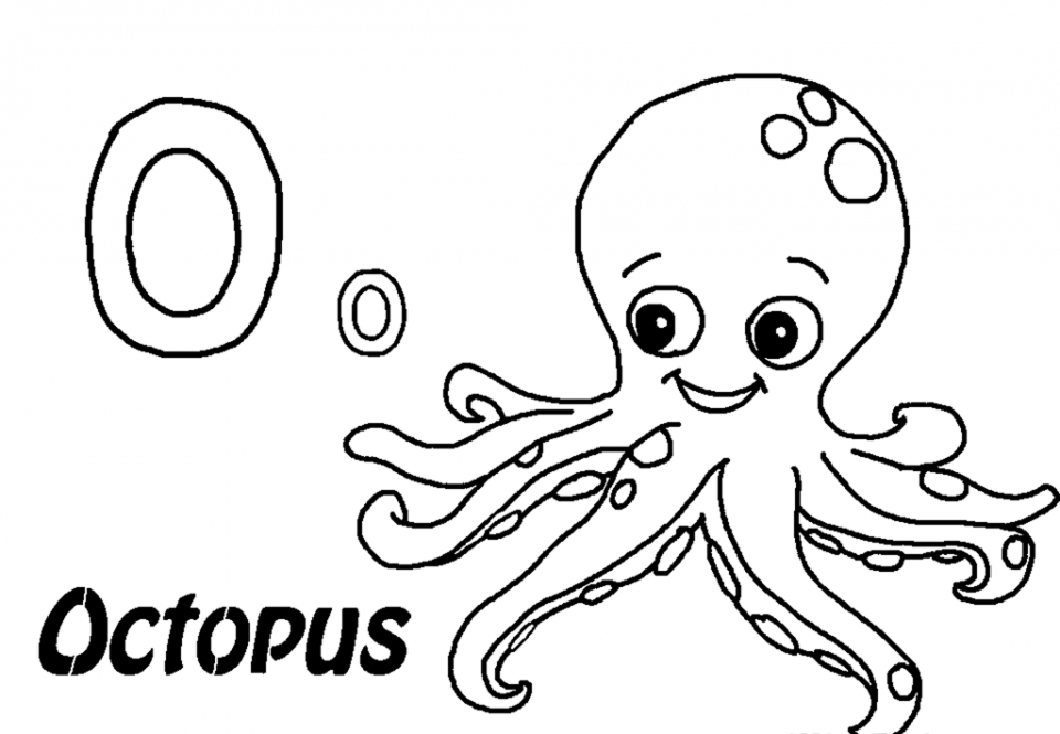 960x665 Cephalopod Coloring Sheet