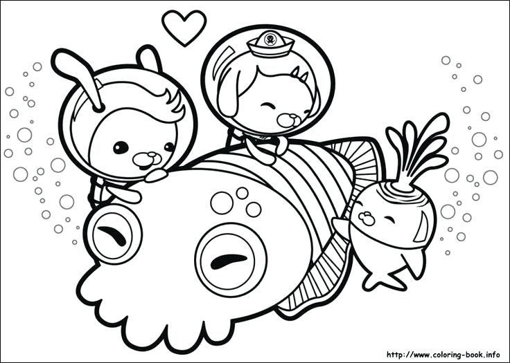 736x525 The Octopus And The Frown Fish Of The Octonauts Coloring Page