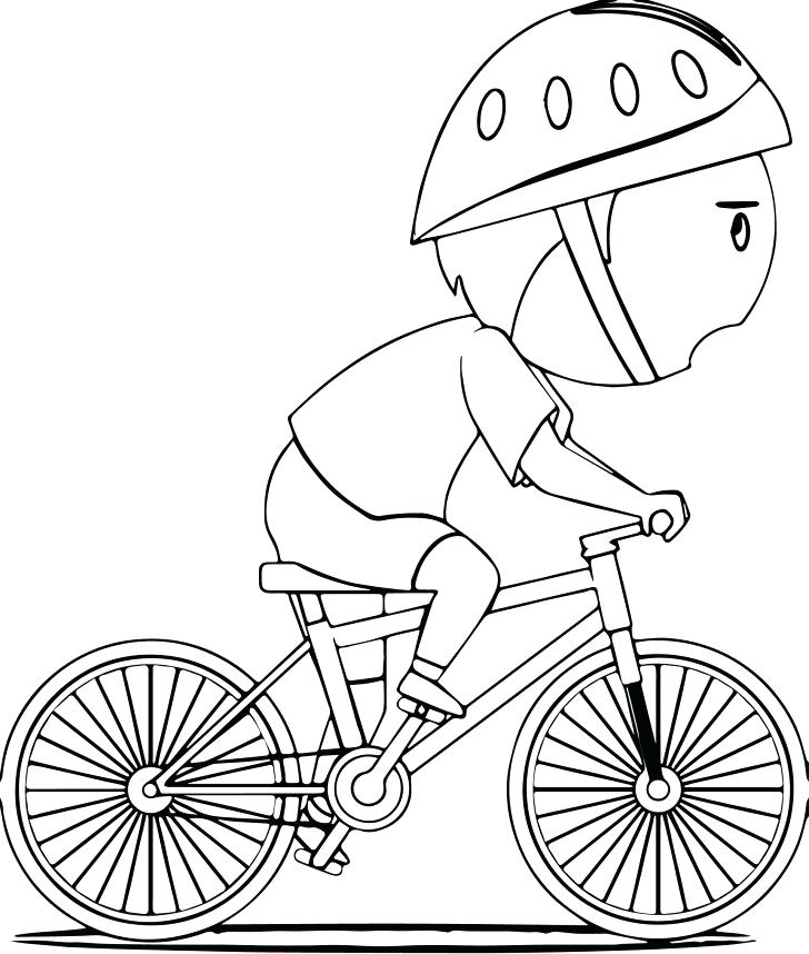 728x858 Bicycle Coloring Pages Bicycle Coloring Page With Wallpapers