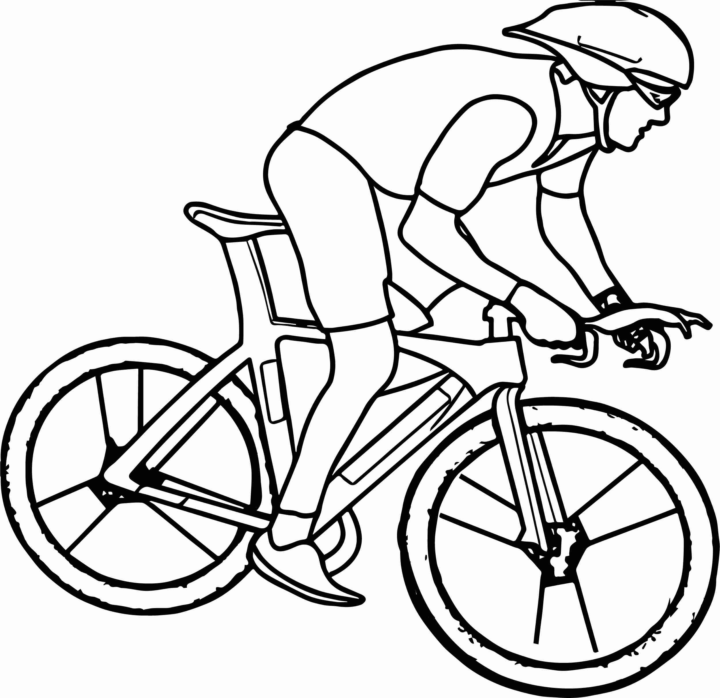 2499x2423 Cycling Bike Coloring Page Wecoloringpage Ripping Bicycle Pages