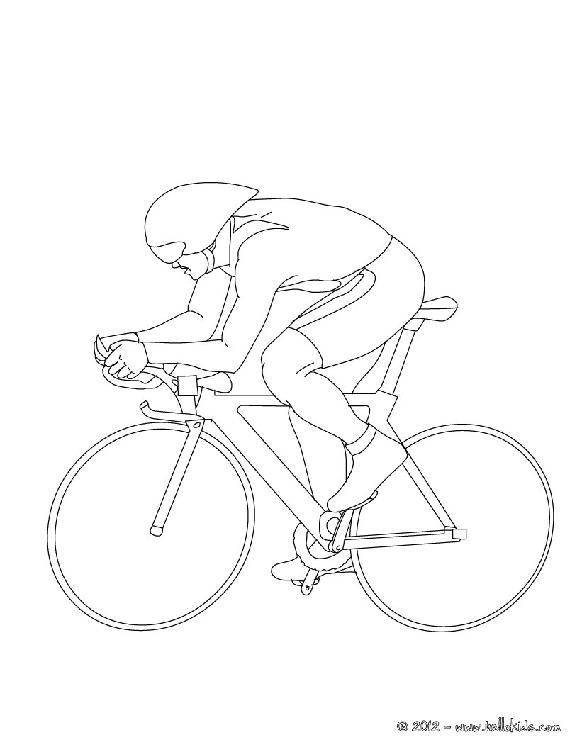 821x1061 Track Cycling Sport Coloring Pages