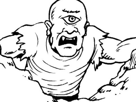 440x330 Cyclops Creature Coloring Pages Coloring Coloring Pages, Cyclops