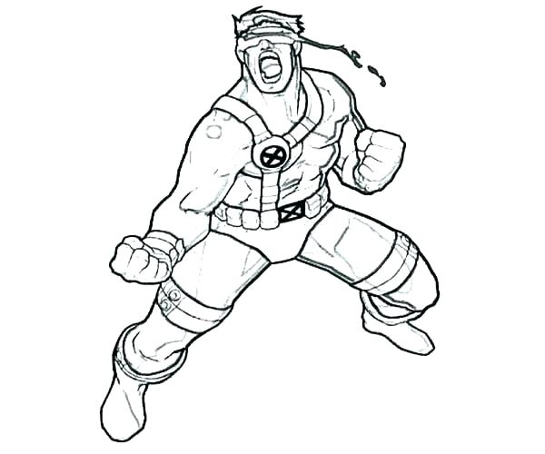 600x500 Xmen Coloring Pages X Men Coloring Page Inspirational Cyclops