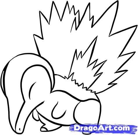 474x464 How To Draw Cyndaquil Step Arte