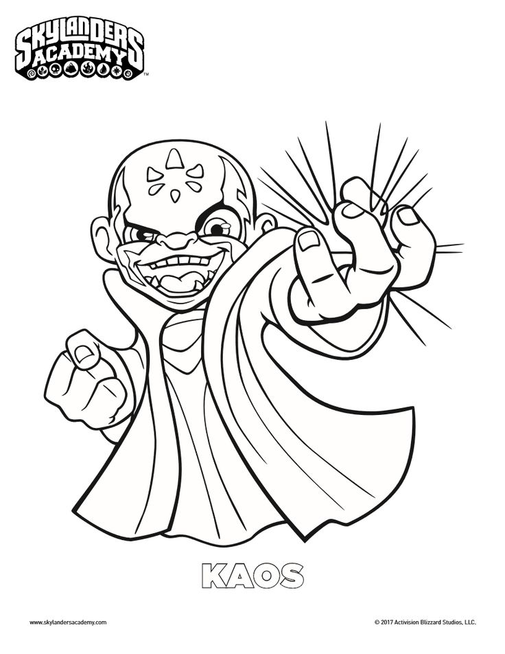 736x952 Free Skylanders Kaos Coloring Page Printable Coloring Pages