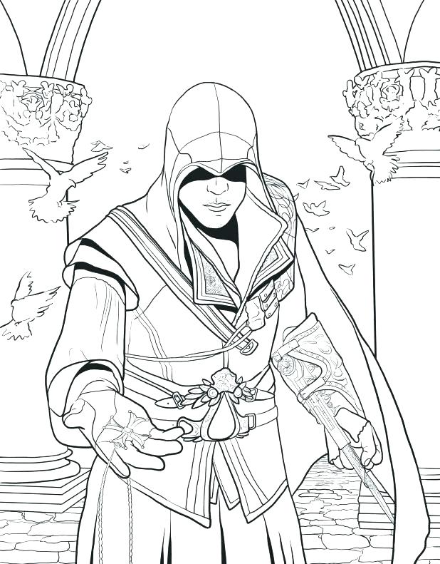 618x791 Leonardo Da Vinci Coloring Pages