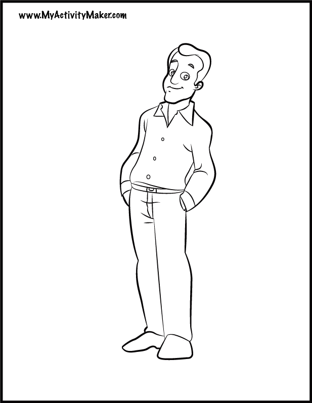 617x797 Dad Coloring Pages